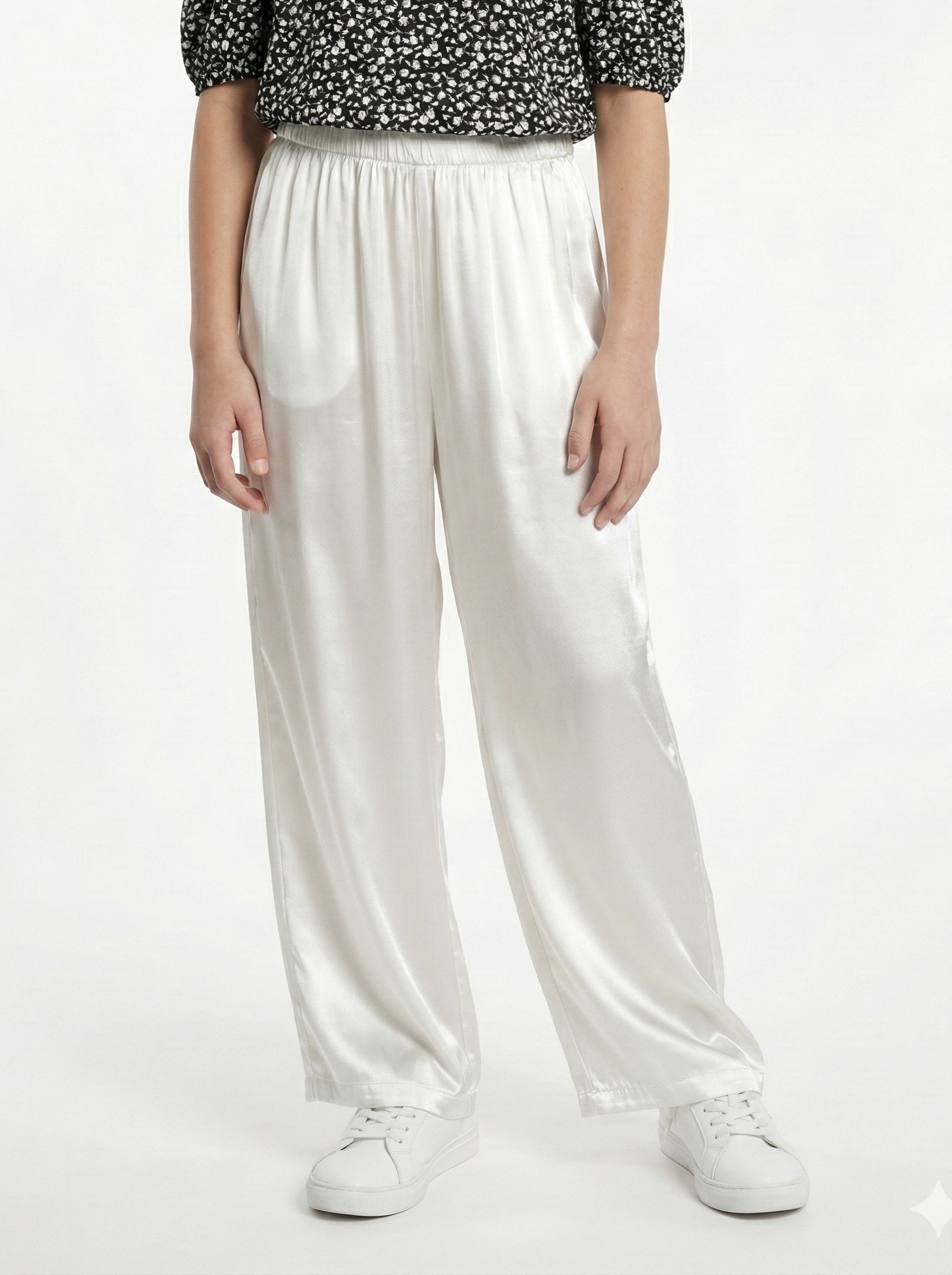 Wholesaler Mini Mignon Paris - Girls' wide-leg silk-touch pants