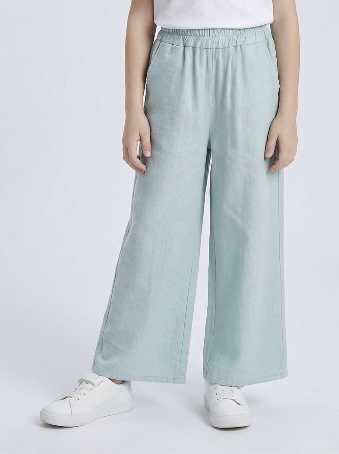 Mayorista Mini Mignon Paris - Pantalón fluido con tacto de lino para niña