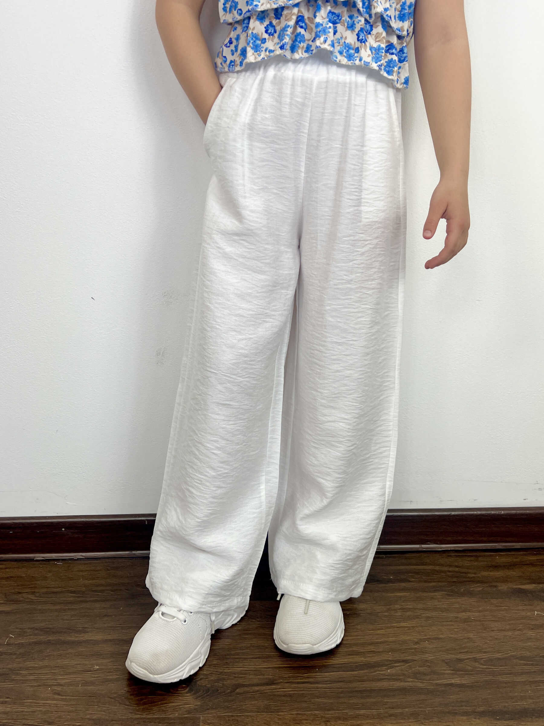 Wholesaler Mini Mignon Paris - Fluid linen-touch pants for girls