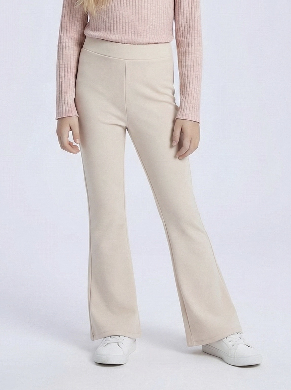 Mayorista Mini Mignon Paris - Pantalones de campana lisos para niña