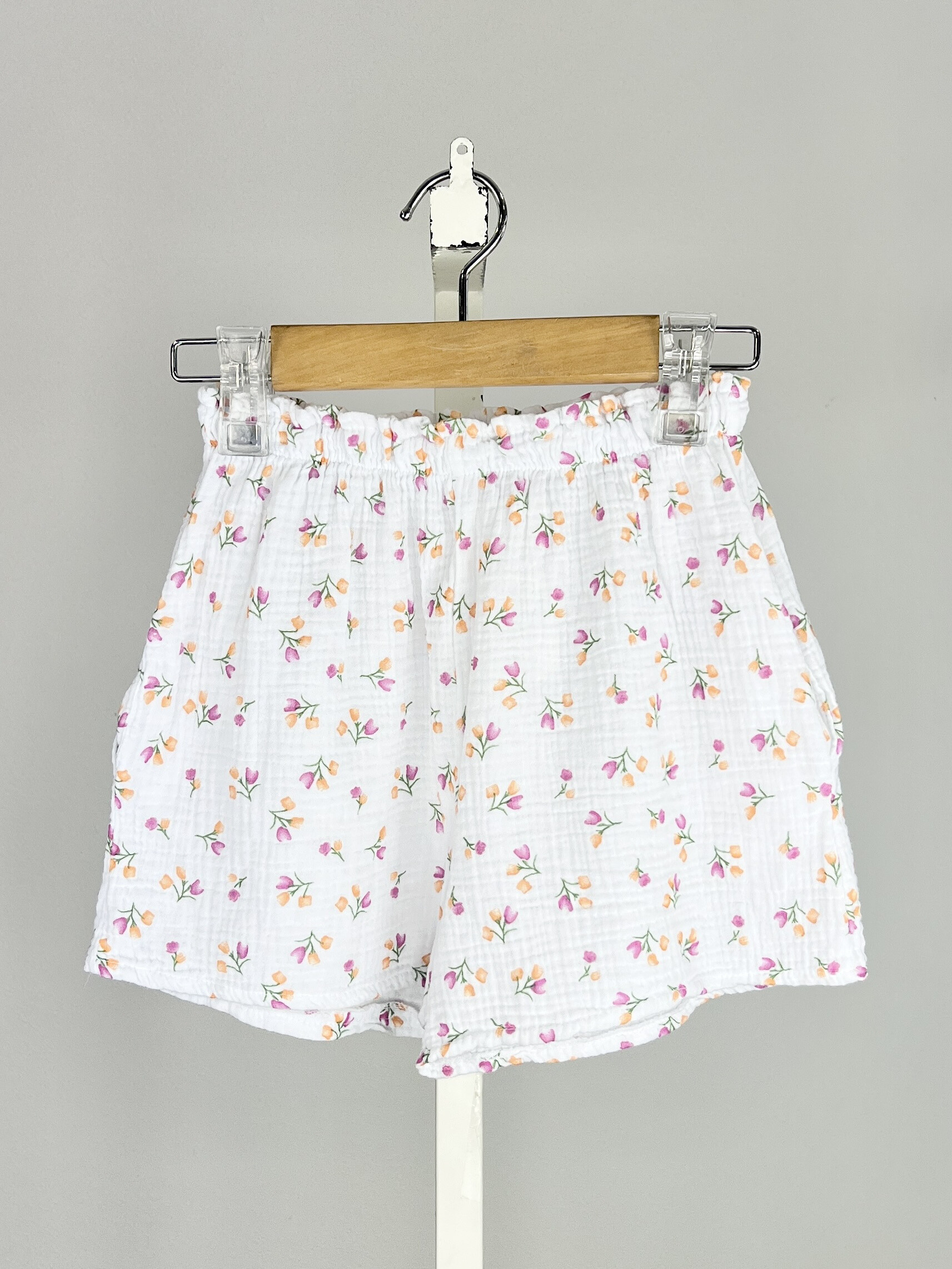 Großhändler Mini Mignon Paris - Kurz in gedruckter Baumwollgaze für Mädchen
