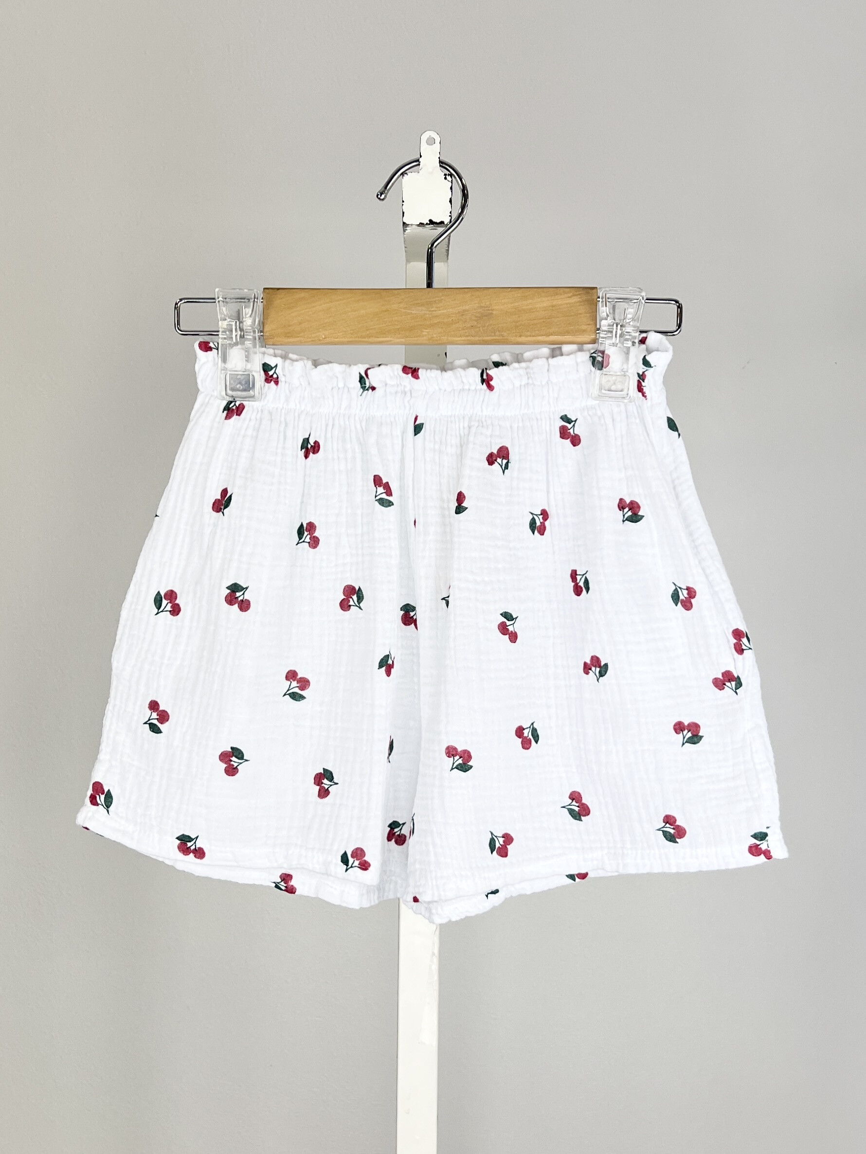 Wholesaler Mini Mignon Paris - Short in printed cotton gauze for girls