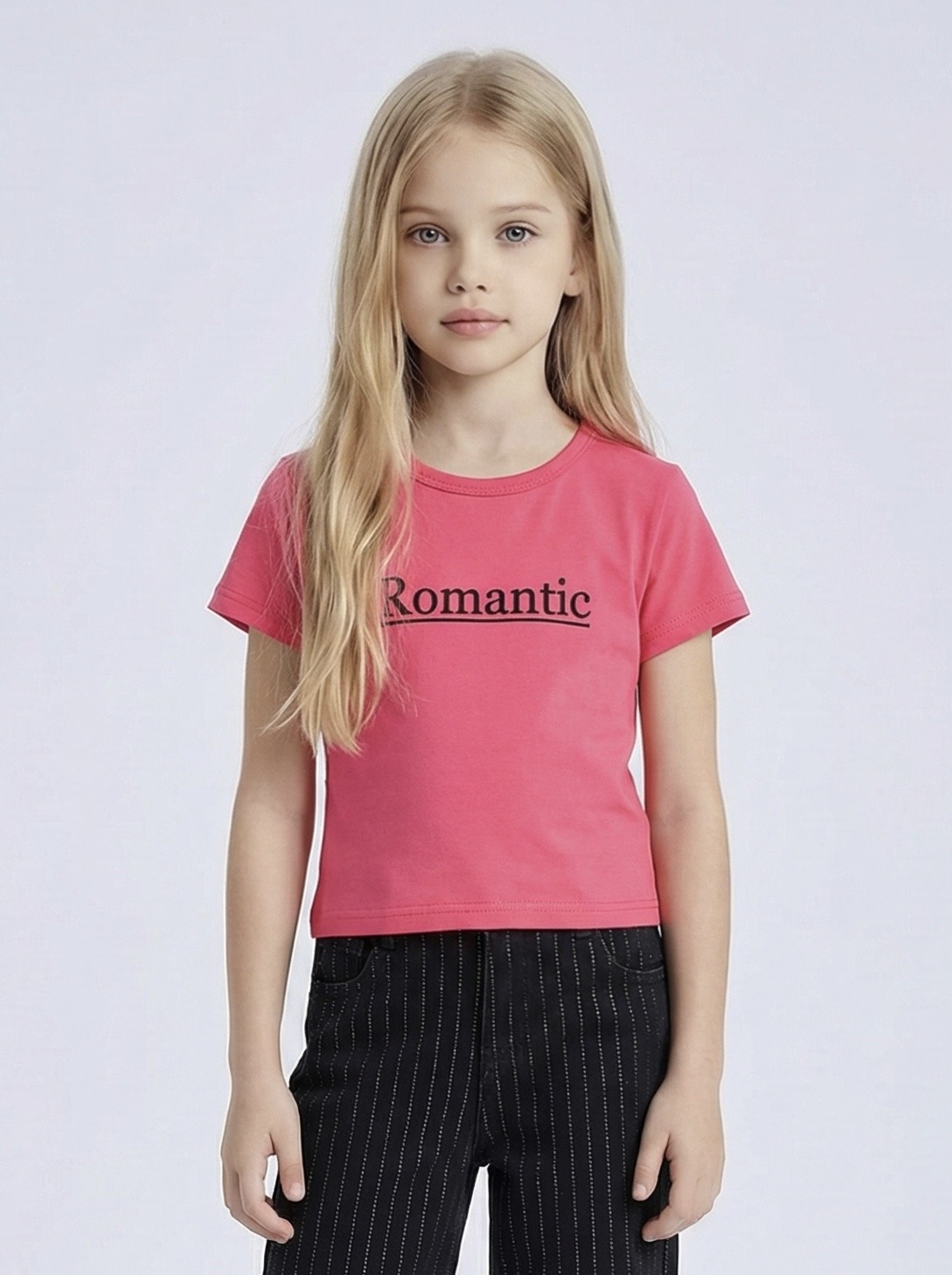 Mayorista Mini Mignon Paris - Camiseta elástica de algodón premium con mensaje para niña