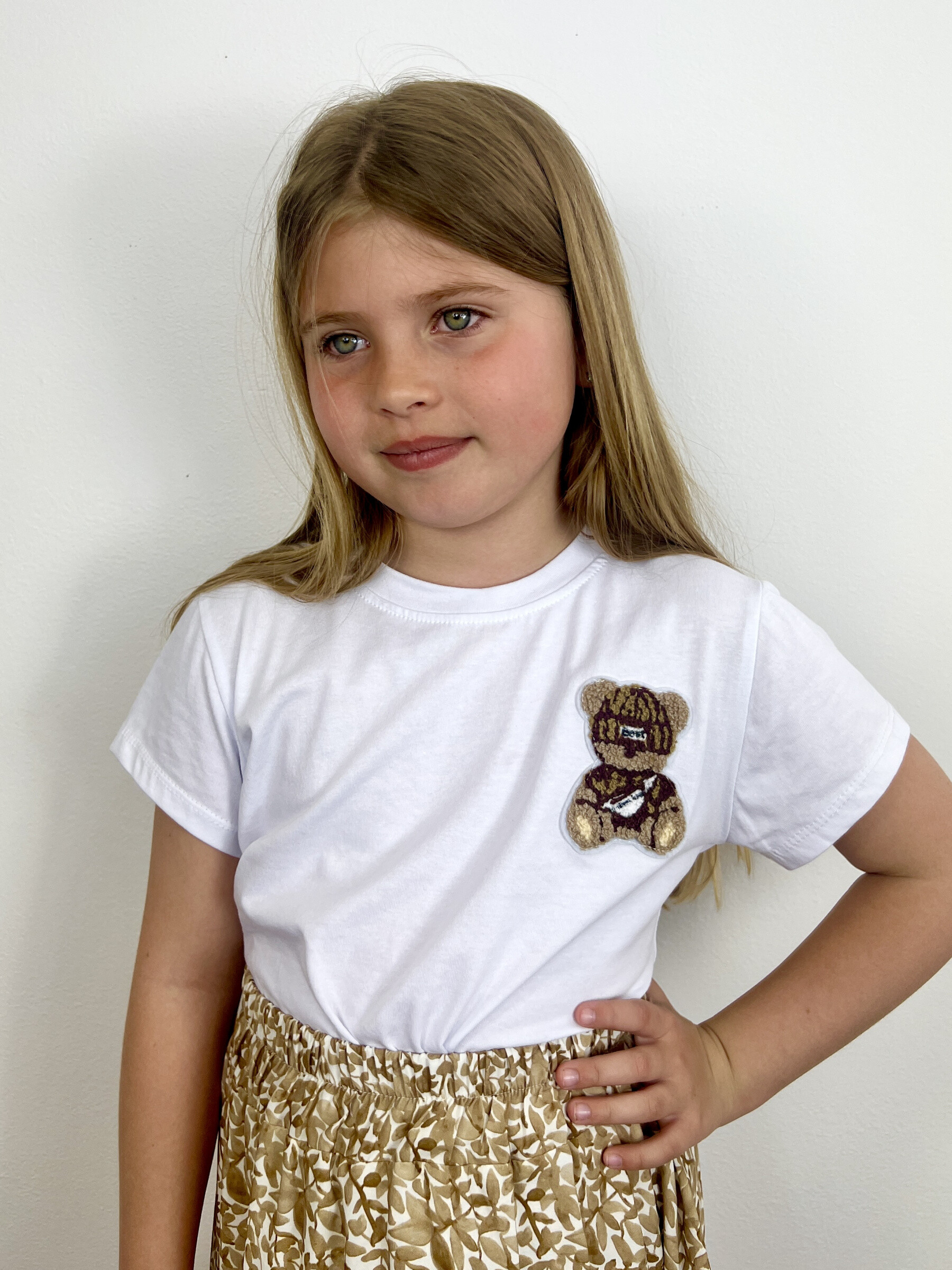 Grossiste Mini Mignon Paris - T-shirt en coton ourson pour fille