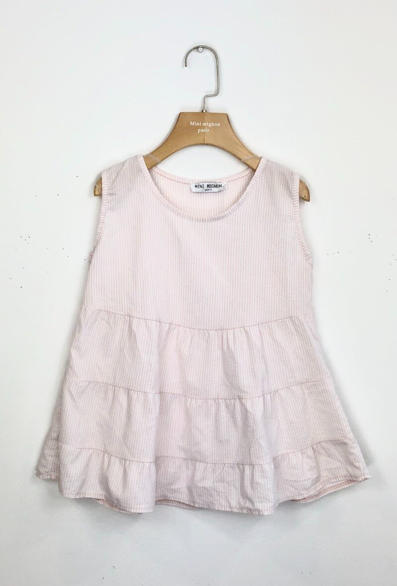 Grossista Mini Mignon Paris - Top a righe in cotone