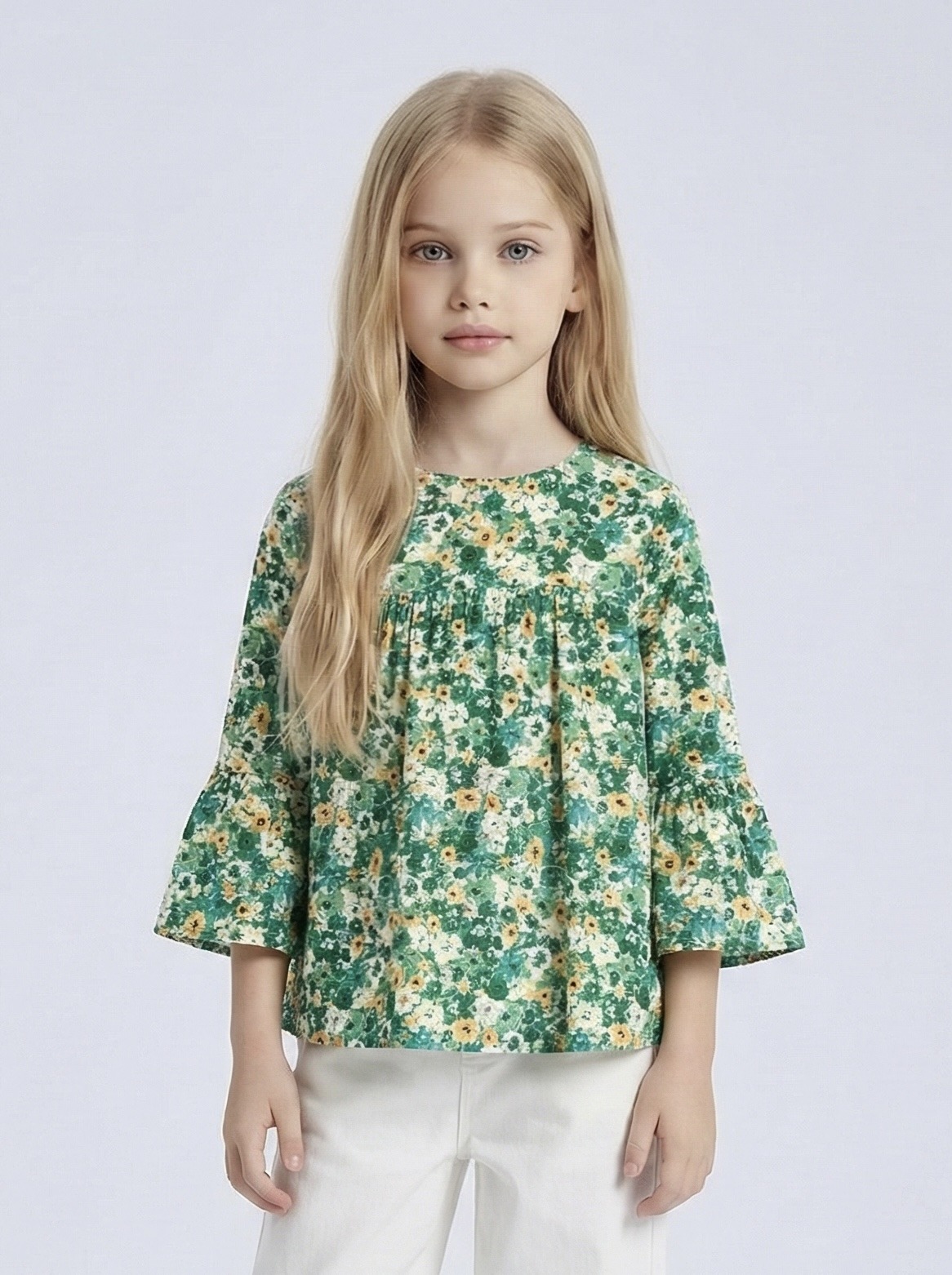 Mayorista Mini Mignon Paris - Top con estampado floral para niña