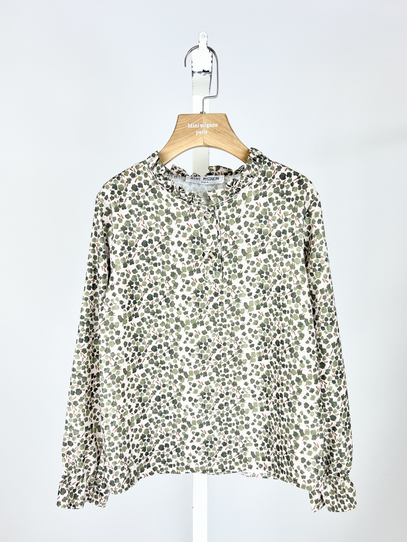 Mayorista Mini Mignon Paris - Blusa floral liberty de manga larga para niña