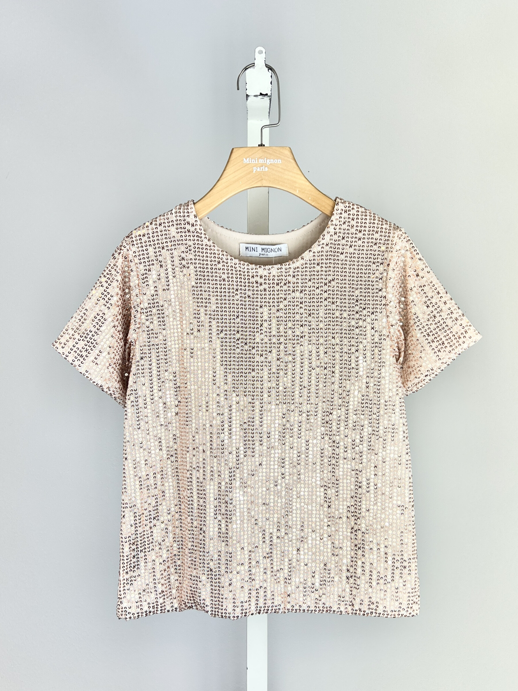 Grossista Mini Mignon Paris - Top in paillettes foderato per ragazze alla fine dell'anno