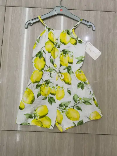 Großhändler Mini Pomme - Playsuit aus Baumwollgaze Großhändler Mini Pomme - Playsuit aus Baumwollgaze