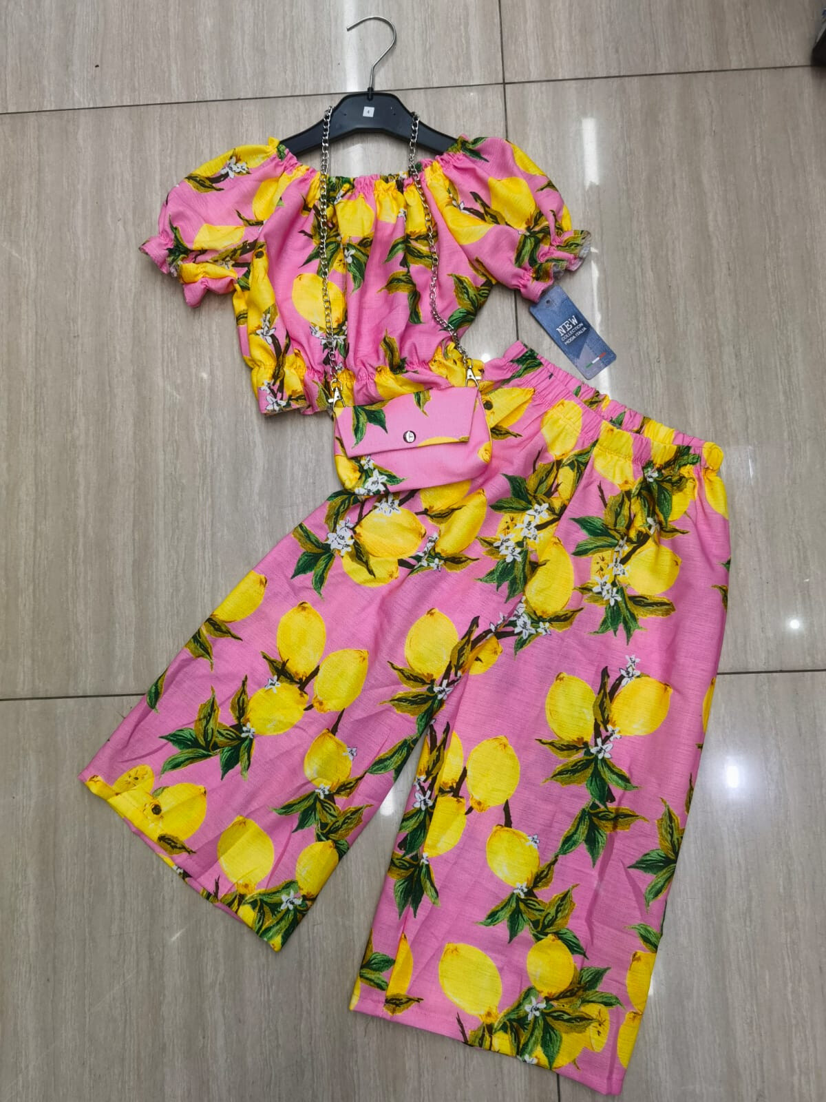 Wholesaler Mini Pomme - Top and pants set with fanny pack