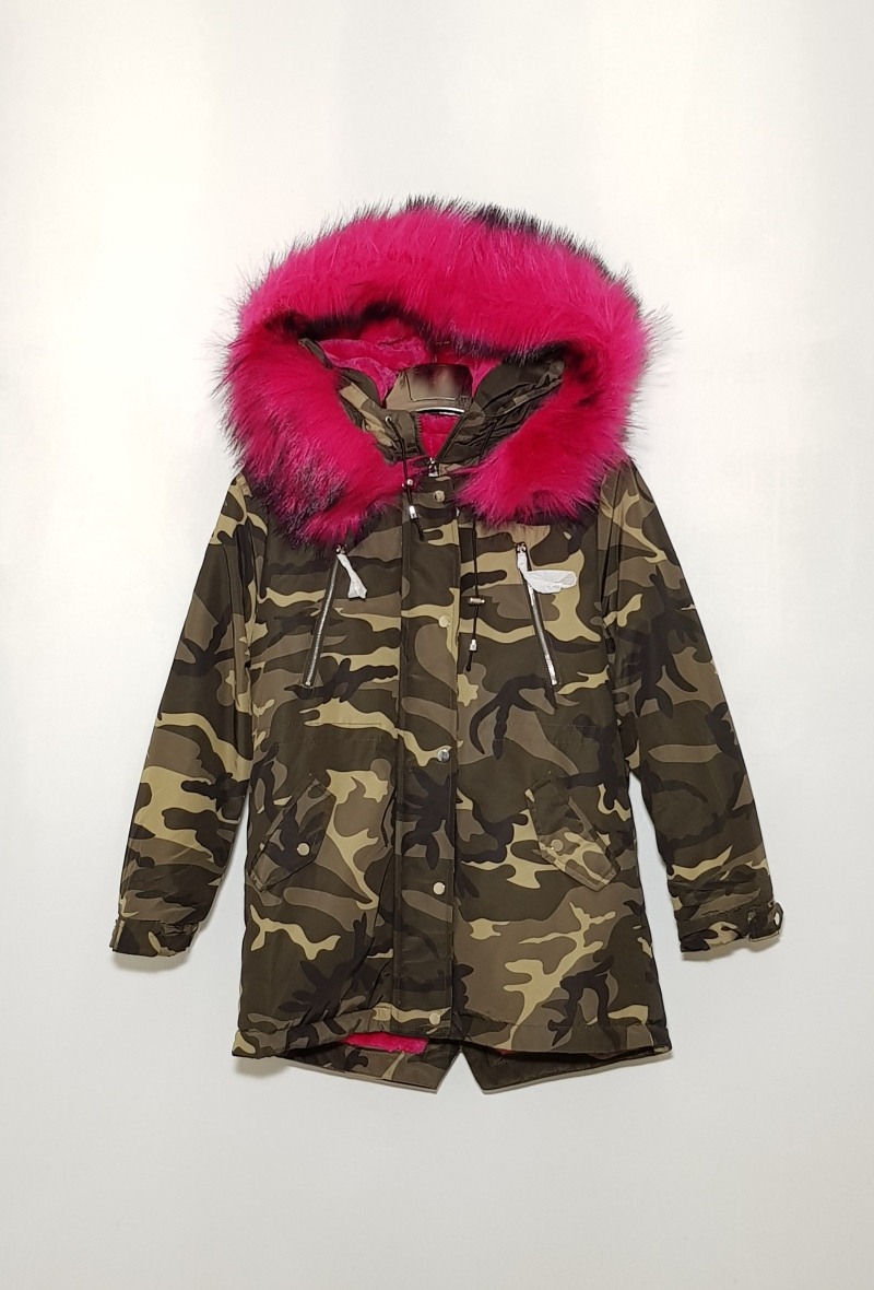 Mayorista Mini Pomme - CHAQUETA NIÑA CAMUFLAJE