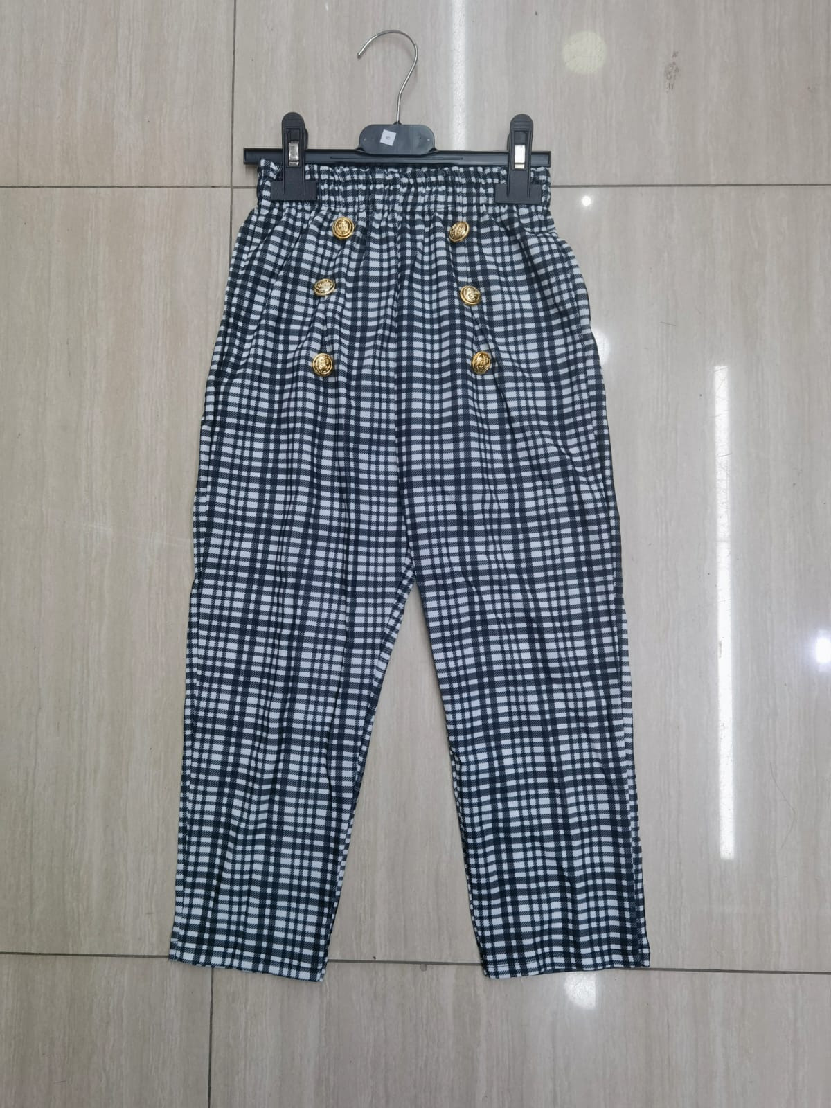 Großhändler Mini Pomme - Kleine Fliesenhosen mit Knöpfen