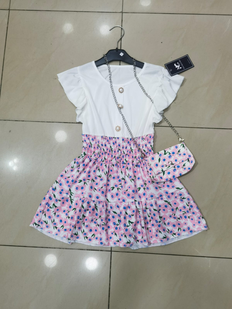 Grossiste Mini Pomme - robe  sacoche 3 bouton