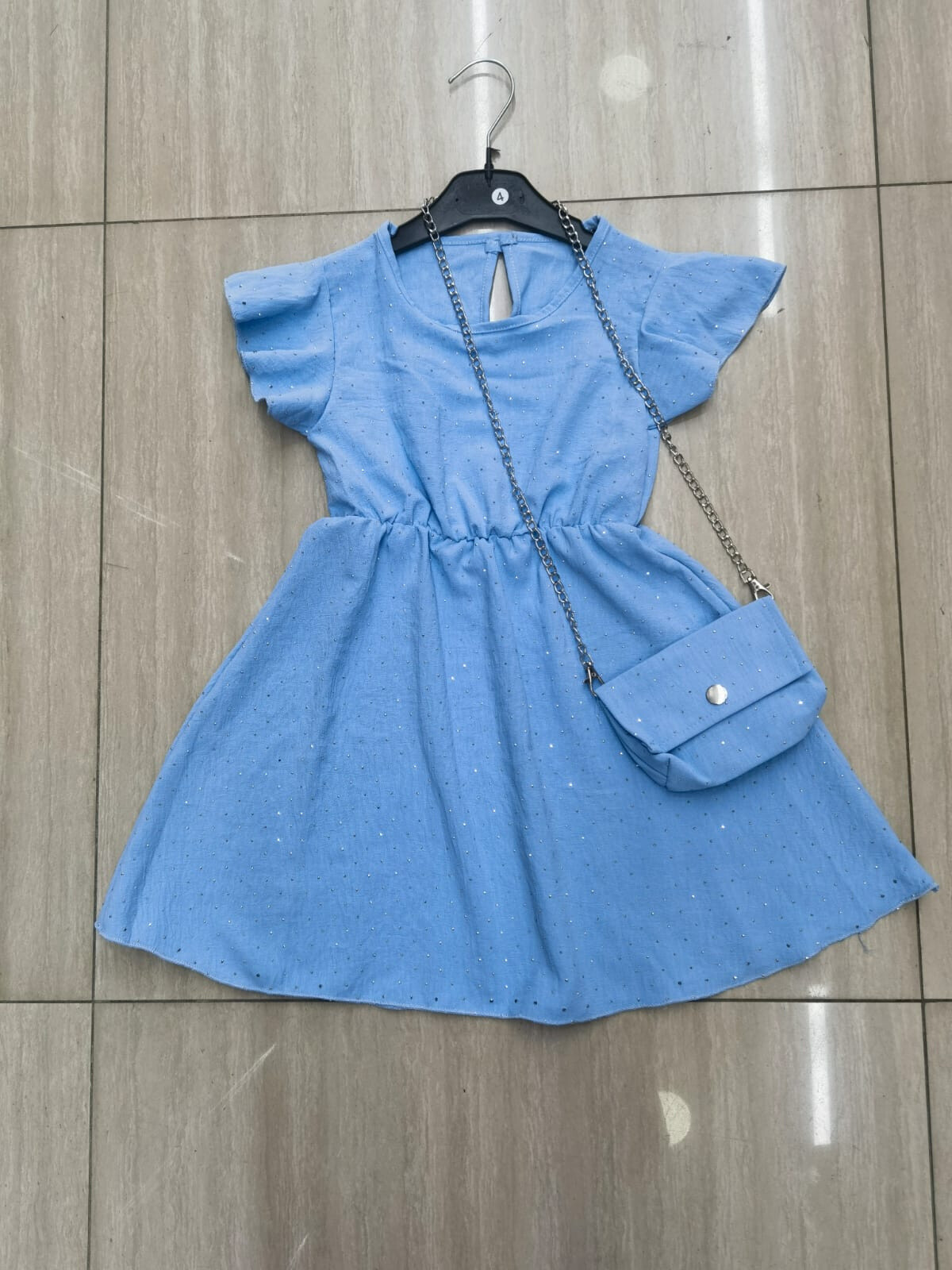 Großhändler Mini Pomme - Strasskleid mit Tasche