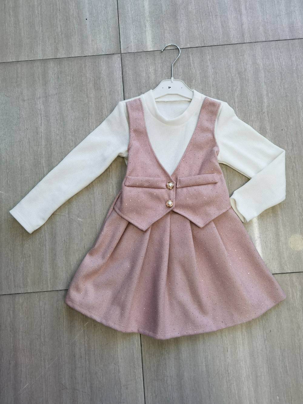 Grossiste Mini Pomme - Robe avec faux gilet