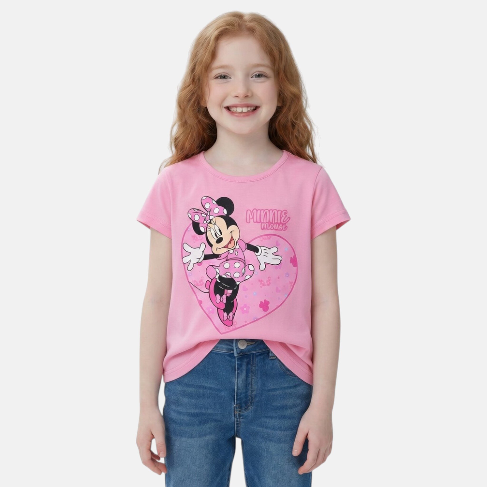 Großhändler Minnie - Mädchen T-Shirt mit kurzen Ärmeln Minnie