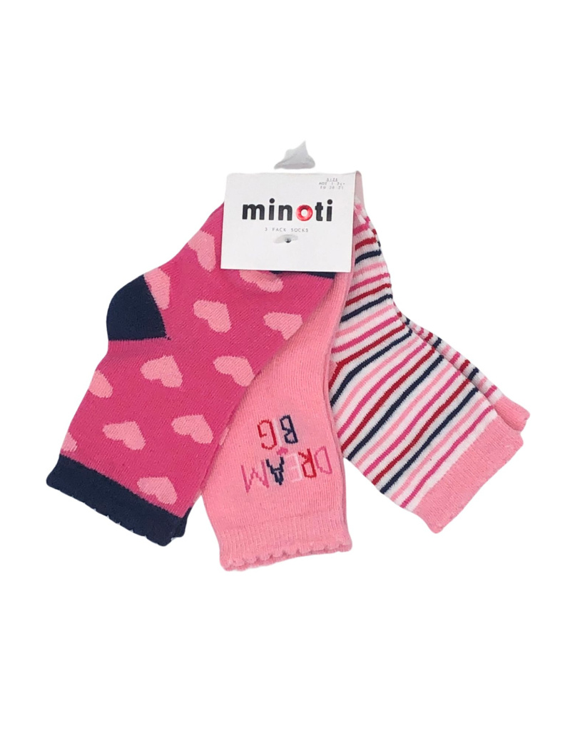 Grossiste Minoti - LOT DE 3 CHAUSSETTES FANTAISIE (14SOCK 10) MINOTI