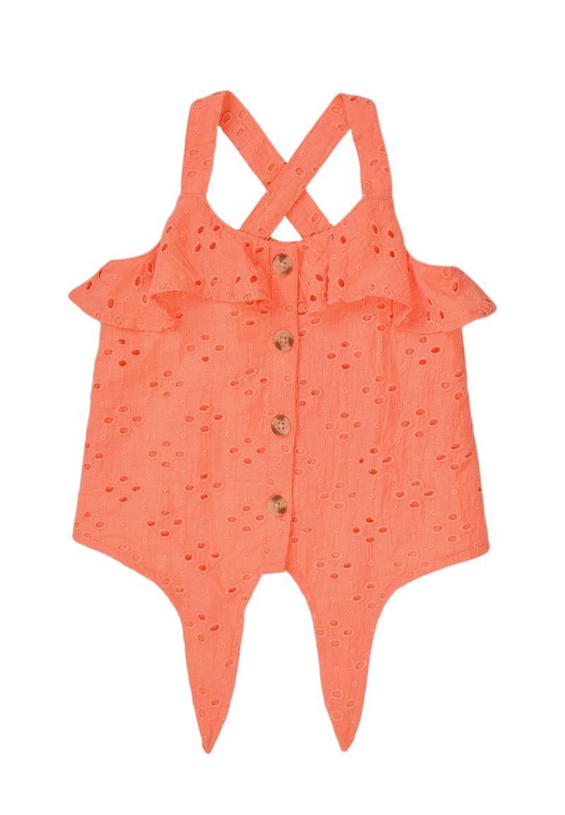 Grossiste Minoti - Top en broderie Cuban 2 MINOTI F3/8ans