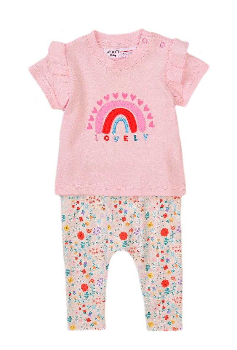 Wholesaler Minoti - 2pc tshirt & aop legging set
