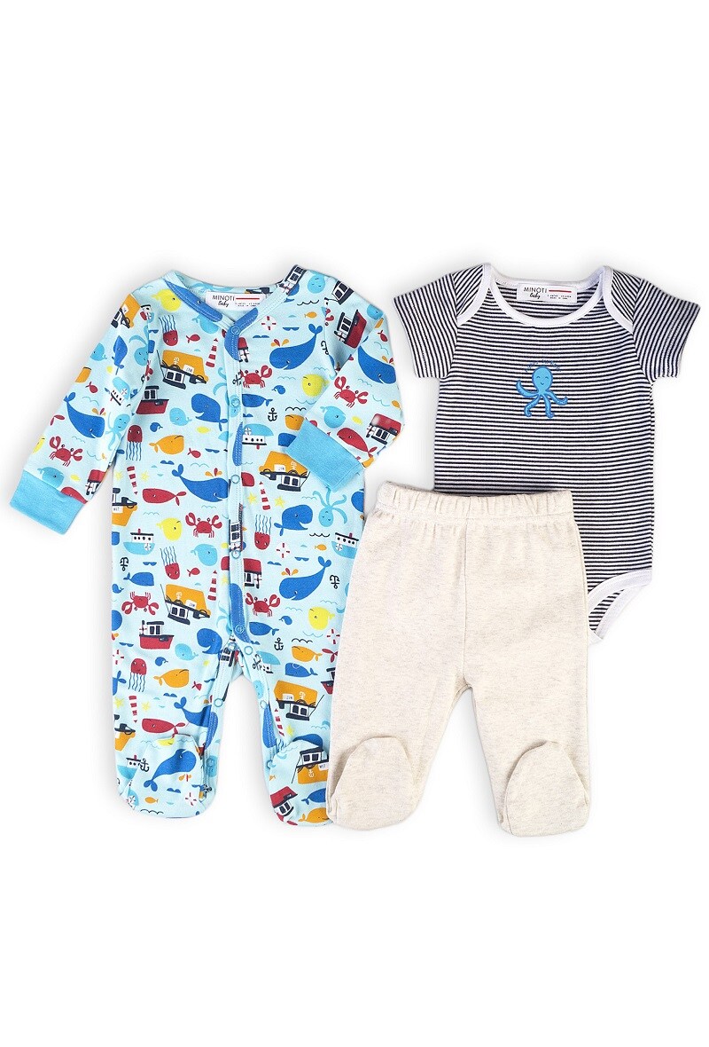 Grossiste Minoti - Ensemble pyjama + body + legging MINOTI (Ship 5)