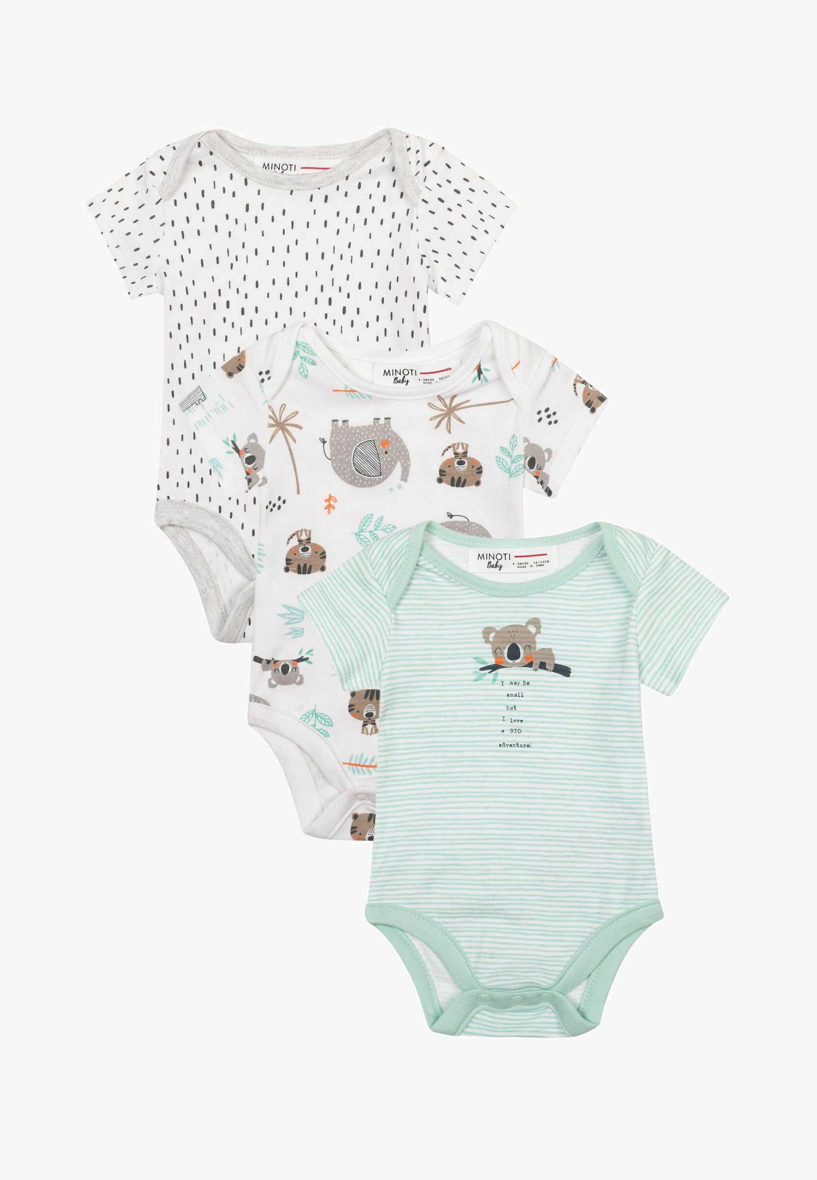 Wholesaler Minoti - 3PK BODYSUITS (KOALA 9) 0*12M MINOTI