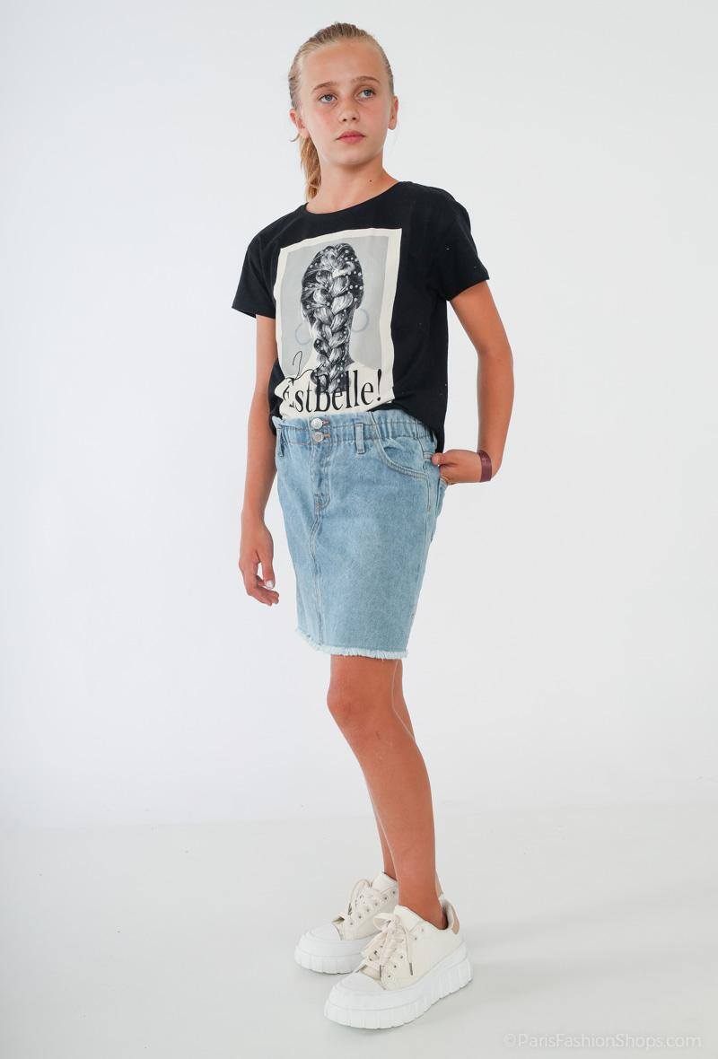 Grossiste Minoti - Jupe en jeans bleu (10DSKIRT 1) MINOTI