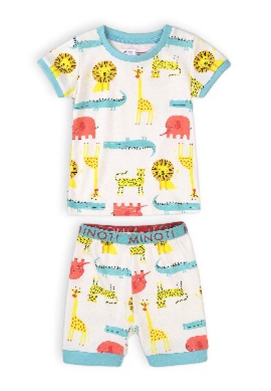 Wholesaler Minoti - 2-PIECE SHORT PAJAMA SET ANIMAL PRINT BOYS (TB PYJA 7) 12M*3Y MINOTI
