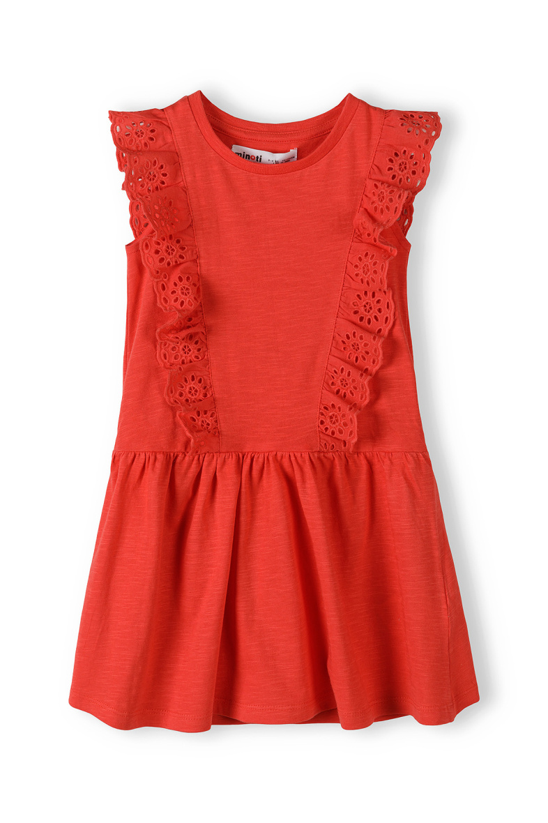 Grossiste Minoti - ROBE UNI ROUGE (14 DRESS 5) MINOTI