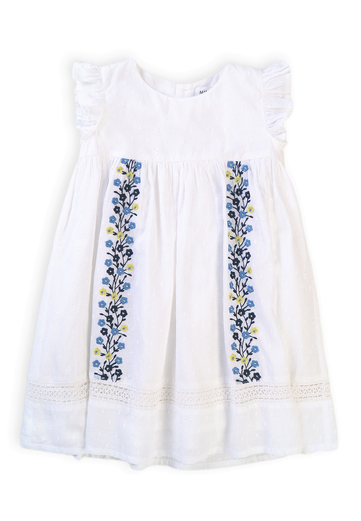 Grossiste Minoti - ROBE TEXTURÉE BRODÉE (DAISY 3) MINOTI 3*8Y