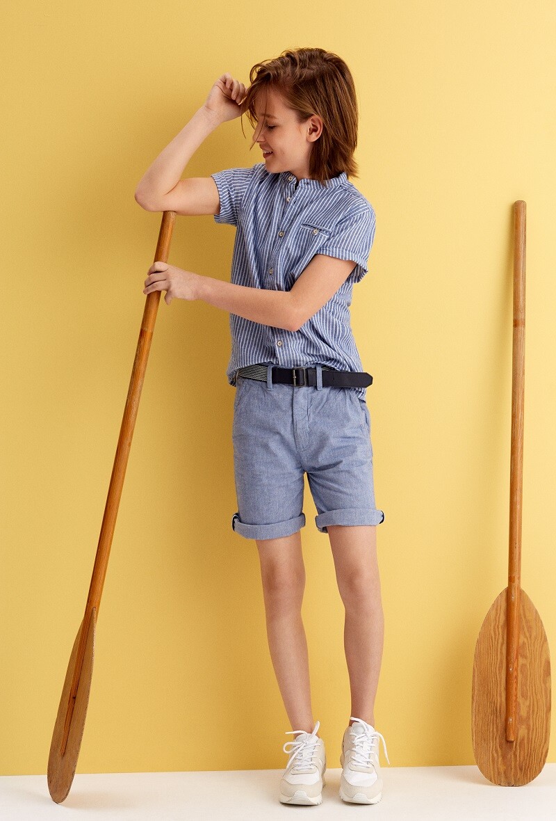 Wholesaler Minoti - Minoti chino short with belt