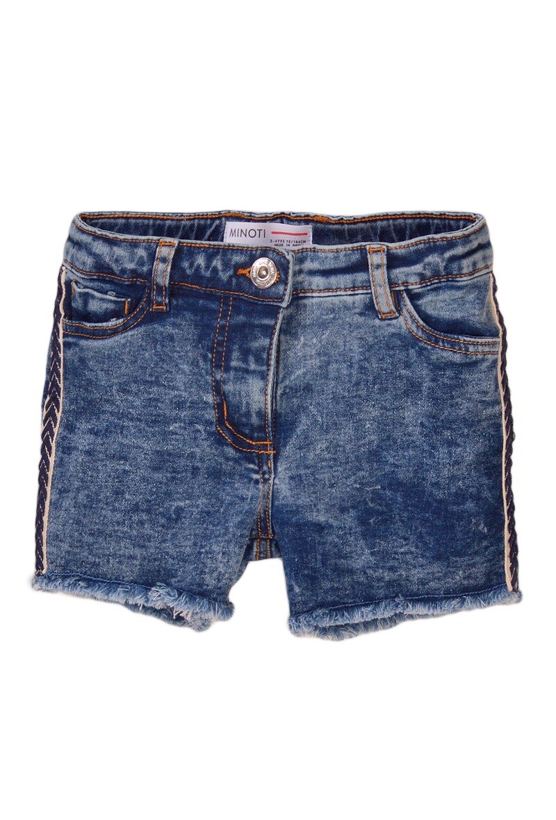 Wholesaler Minoti - denim short with taping