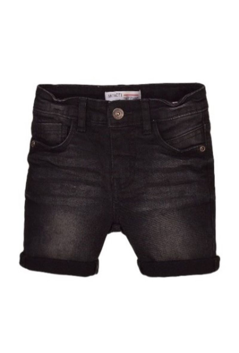 Wholesaler Minoti - BOYS BLACK BASIC DENIM SHORT 9DSHORT 4 3*8Y MINOTI