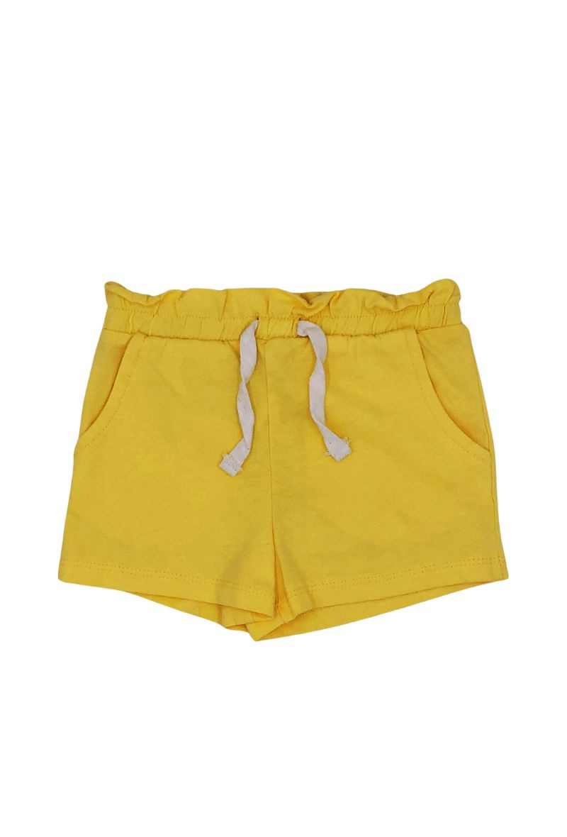 Grossiste Minoti - Short jersey basique jaune (10SHORT 2) MINOTI