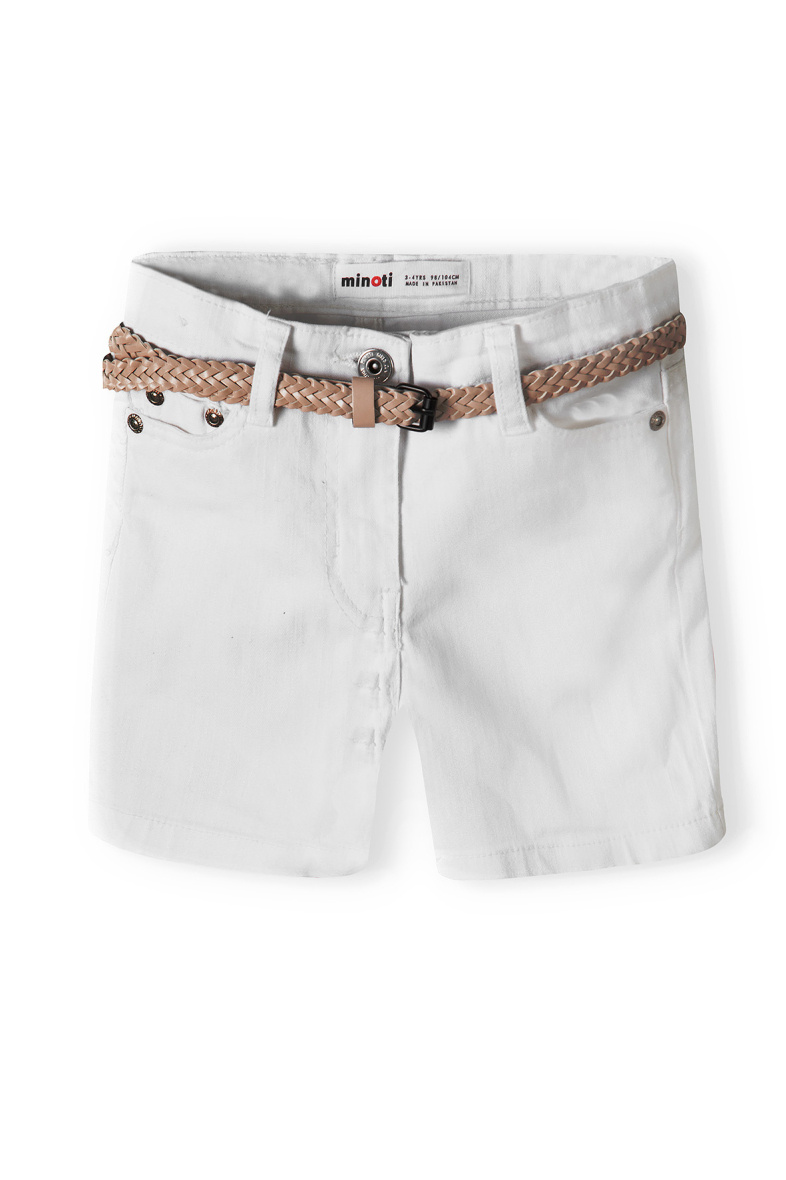Pantaloni corti bianchi lisci (DUNE 8) MINOTI - Bianco 2 - miniatura