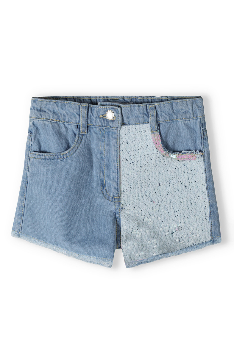 Wholesaler Minoti - denim short with neon sequins