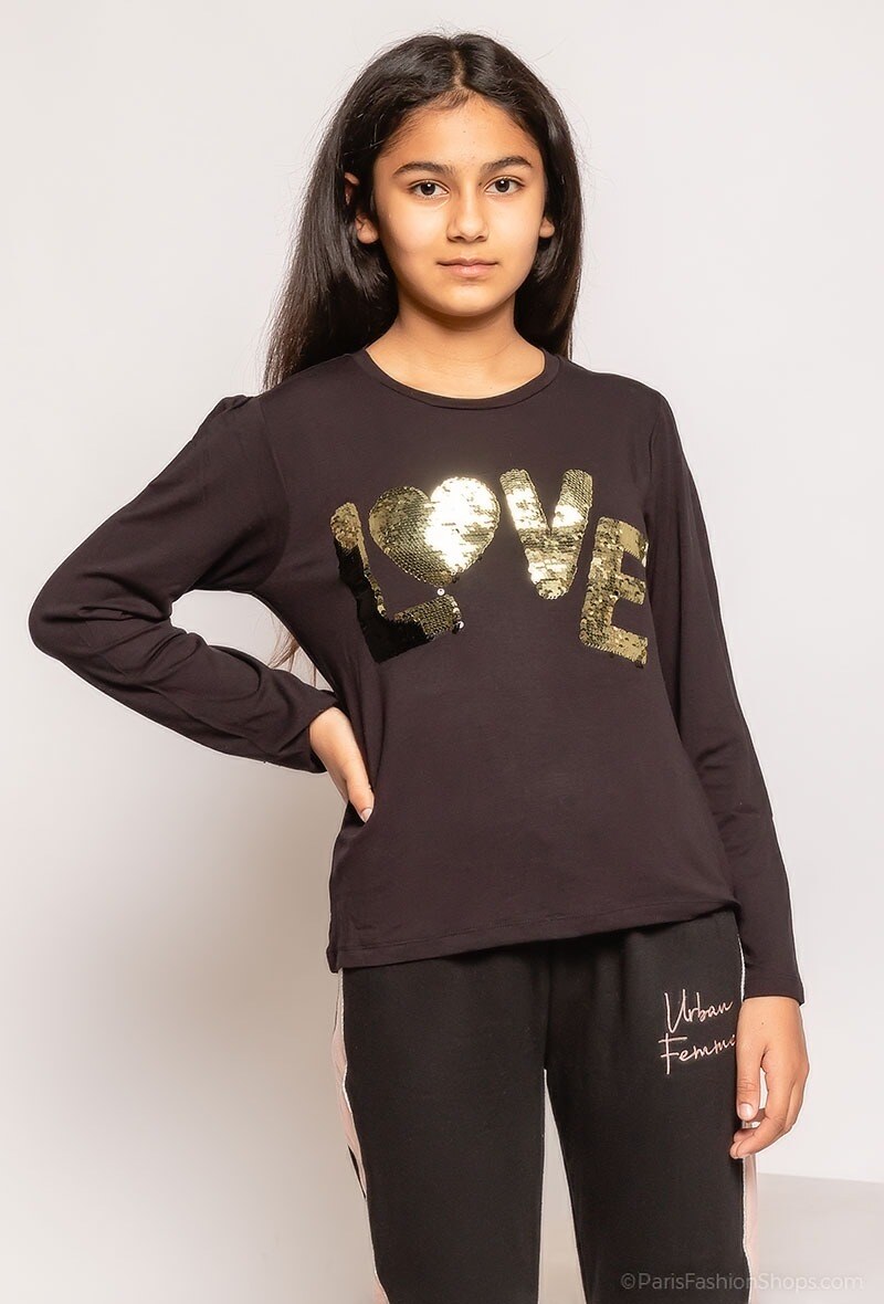 Grossiste Minoti - T-shirt avec sequins MINOTI (Sequin 5)
