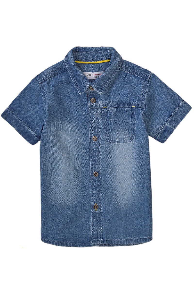 Grossiste Minoti - Chemise manches courtes en denim MINOTI (Attitude 3)