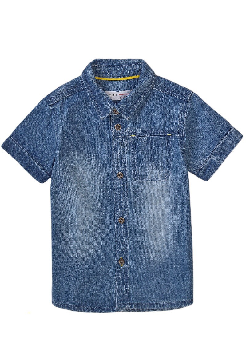 Grossiste Minoti - Chemise manches courtes en denim MINOTI (Attitude 3)
