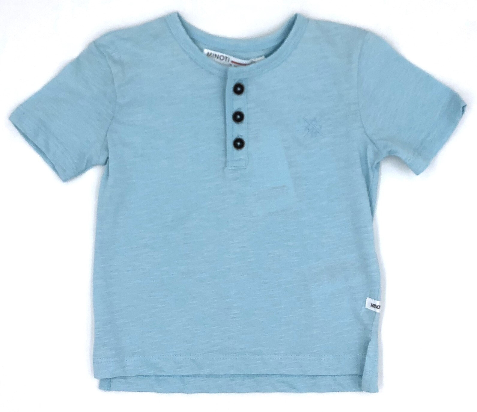 Grossiste Minoti - Tee-shirt maches courtes col tunisien slub MINOTI