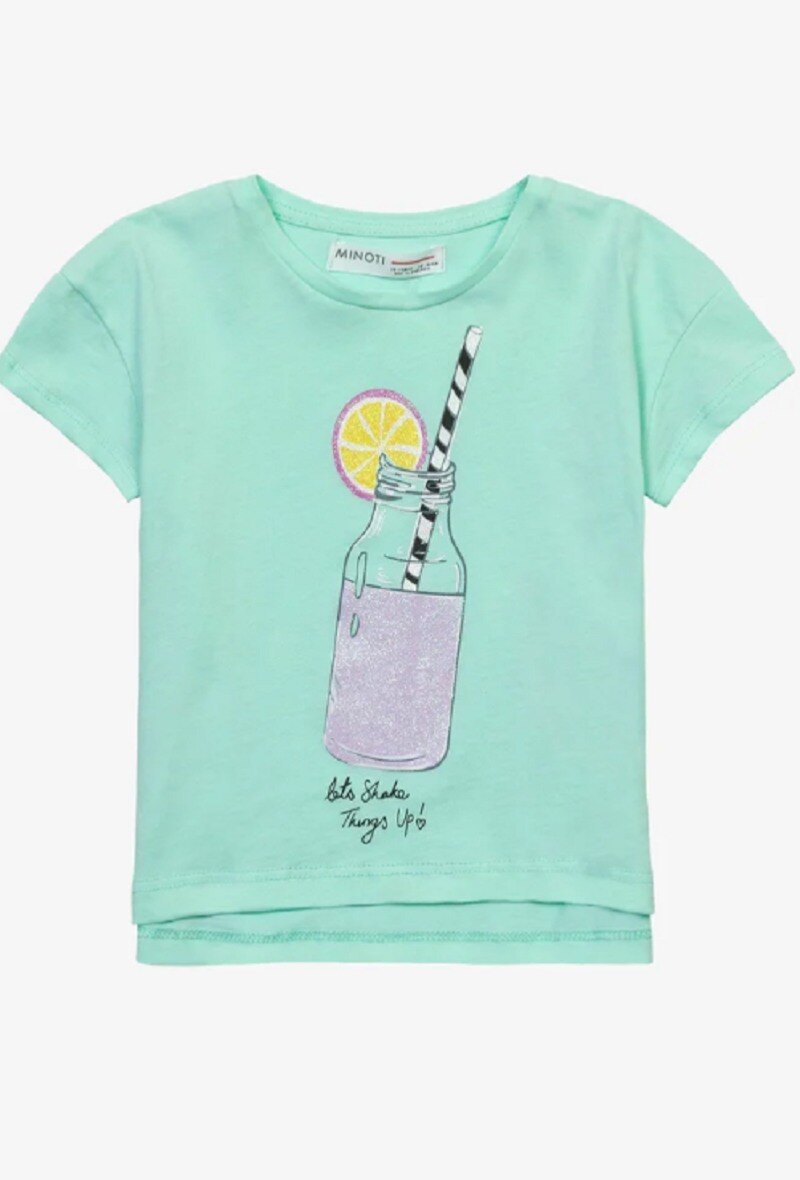 Wholesaler Minoti - Girls mint basic shake things up tee