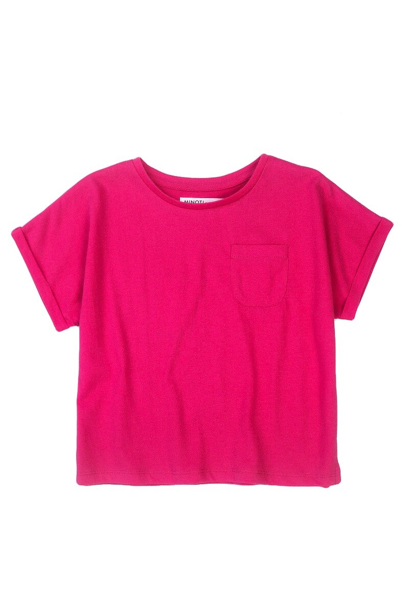 Grossista Minoti - Maglietta crop top a maniche corte monocolore MINOTI