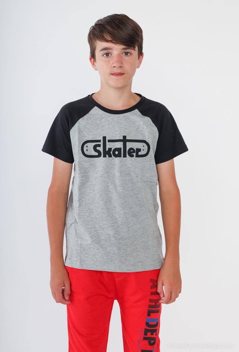 Grossiste Minoti - Tee-shirt manches courtes imprimé "skater" MINOTI (9KRAGLAN)