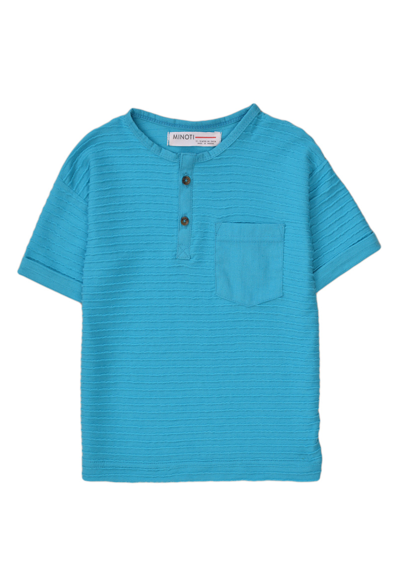 Grossiste Minoti - T-shirt avec poche poitrine uni (SCHOOL 5) MINOTI