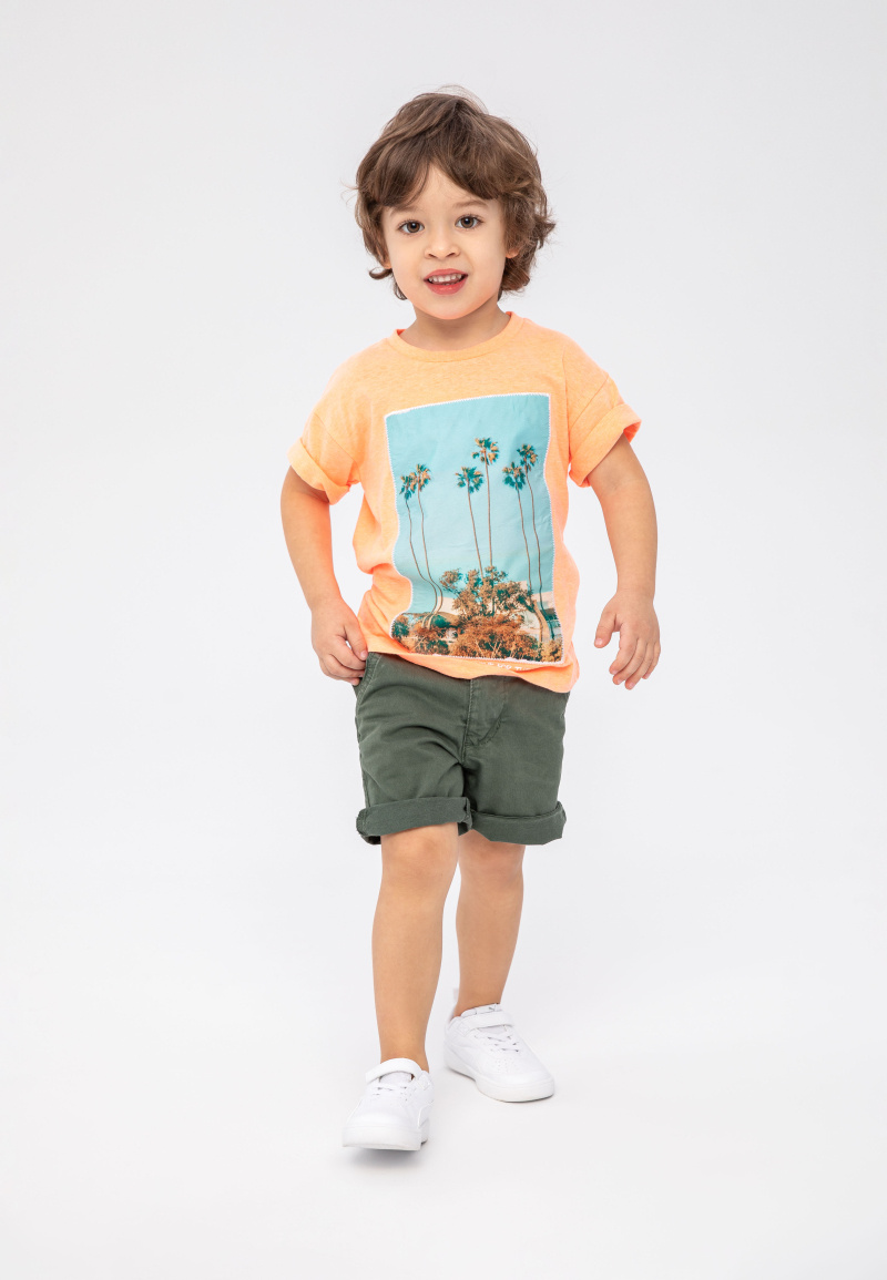 Großhändler Minoti - T-Shirt mit Palmen-Print LA (MALIBU 6) MINOTI