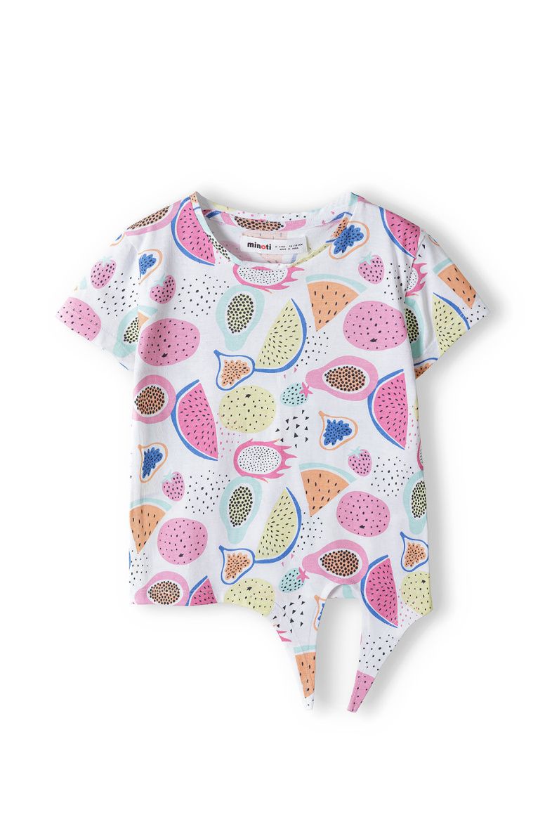 Grossiste Minoti - T-shirt noué imprimé fruits tropicaux (14TEE 35) MINOTI