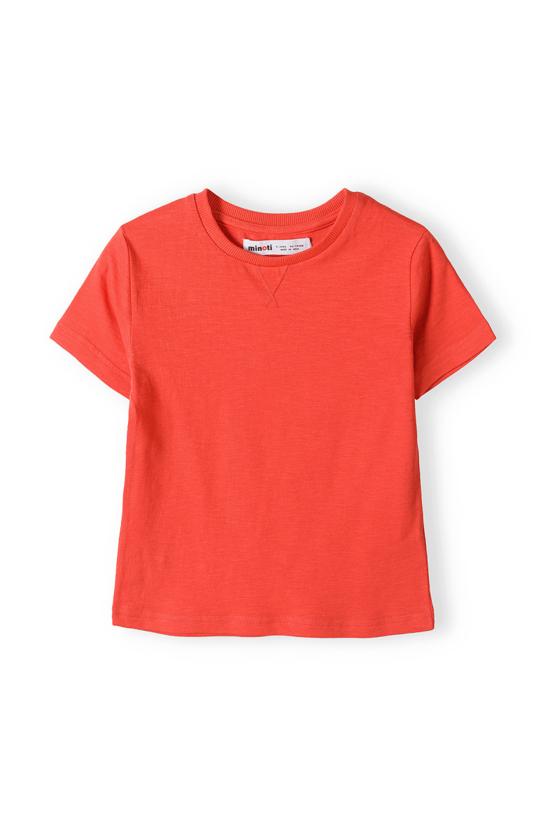 Grossiste Minoti - T-SHIRT UNI ROUGE BASIC (13 TEE 3) MINOTI