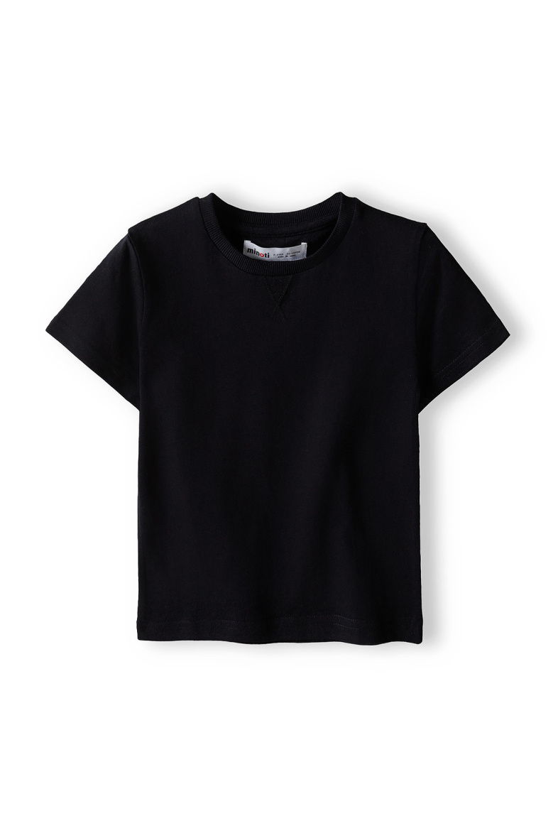 Grossiste Minoti - T-SHIRT UNI NOIR BASIC (13 TEE 6) MINOTI