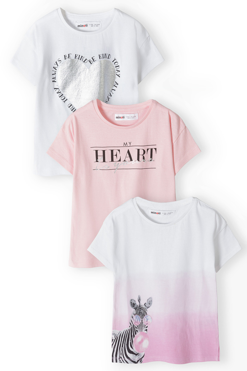 Wholesaler Minoti - 3 pack girls t-shirt