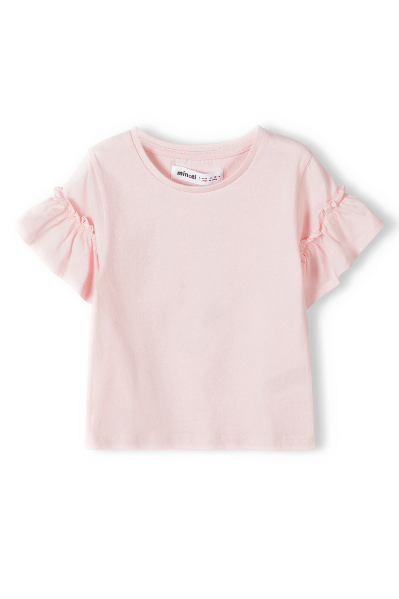 Grossiste Minoti - T-SHIRT MANCHES VOLANTEES ROSE (14 TEE 1) MINOTI