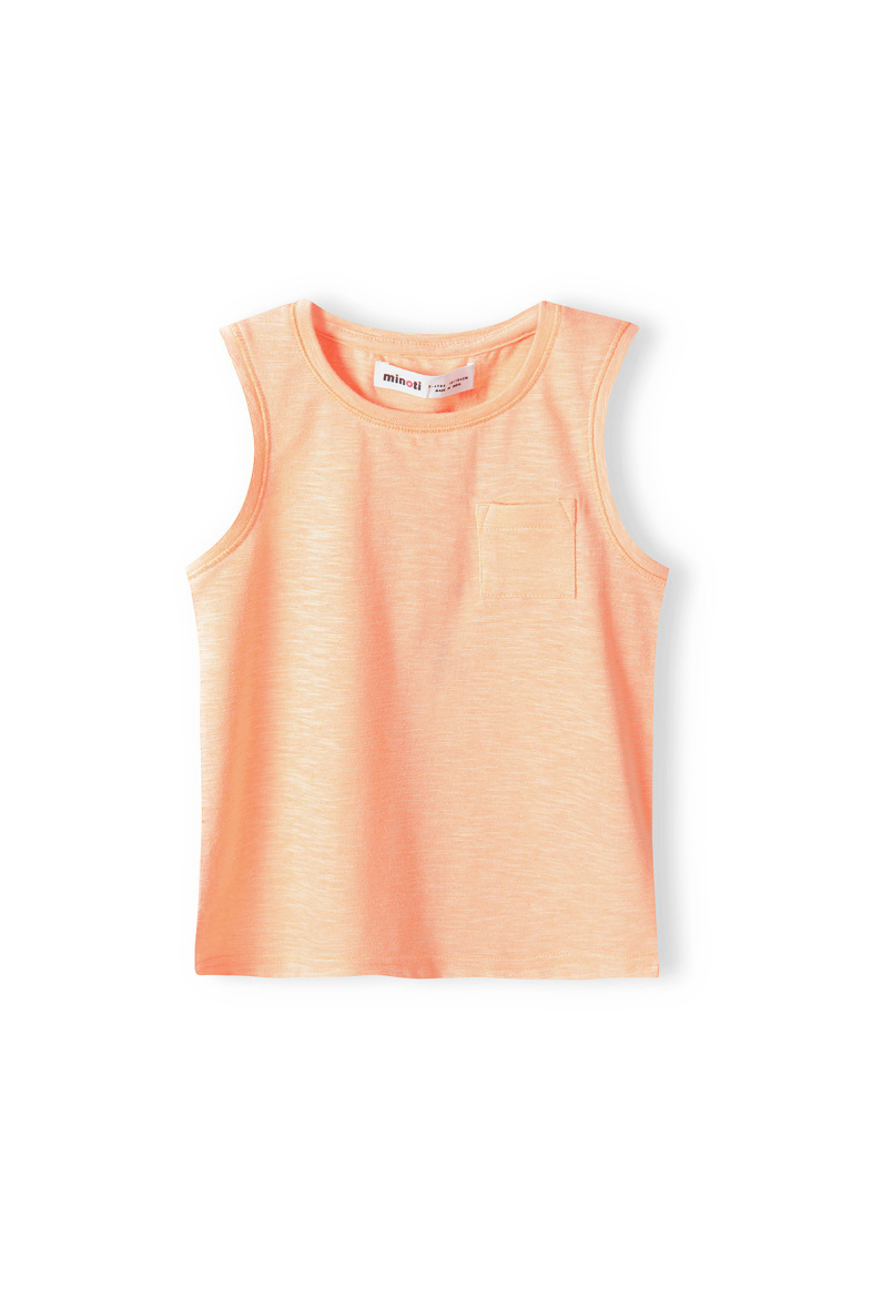 Grossiste Minoti - DEBARDEUR UNI ORANGE (13VEST 5) MINOTI